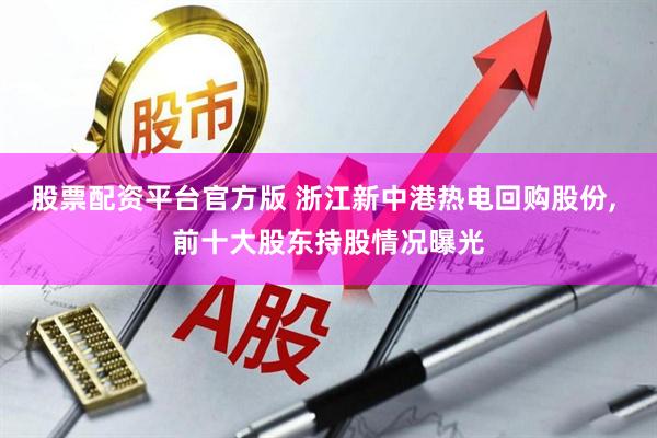 股票配资平台官方版 浙江新中港热电回购股份, 前十大股东持股情况曝光